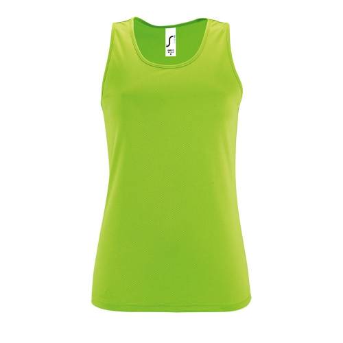 Майка женская Sporty TT Women, зеленый неон Майка женская Sporty TT Women, зеленый неон