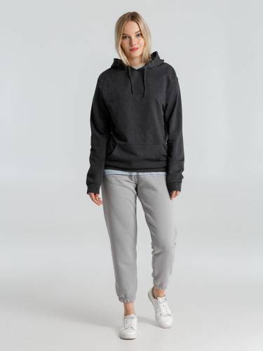 Толстовка с капюшоном унисекс Hoodie, серый меланж (антрацит) фото 16 Толстовка с капюшоном унисекс Hoodie, серый меланж (антрацит) фото 16