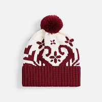 Шапка Wintertude, красная с белым