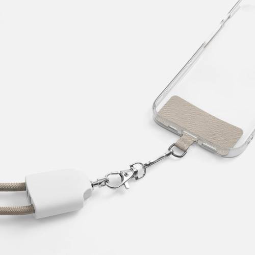 Кабель-ланьярд energyFlex Pro, серо-бежевый фото 12