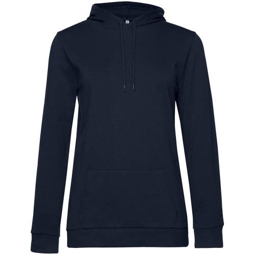 Толстовка с капюшоном женская Hoodie, темно-синяя фото 2 Толстовка с капюшоном женская Hoodie, темно-синяя фото 2