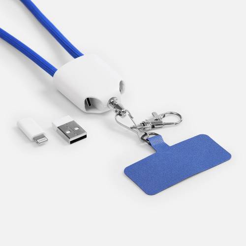Кабель-ланьярд energyFlex Pro, синий фото 9