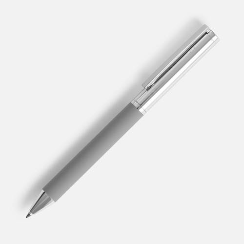 Ручка шариковая Eyeshot Soft Touch, серая фото 2 Ручка шариковая Eyeshot Soft Touch, серая фото 2