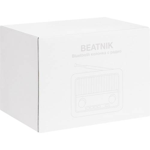 Bluetooth-колонка с радио Beatnik, коричневая фото 12