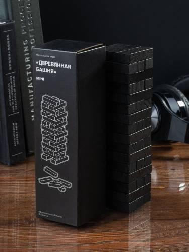 Игра «Деревянная башня мини», черная фото 7 Игра «Деревянная башня мини», черная фото 7