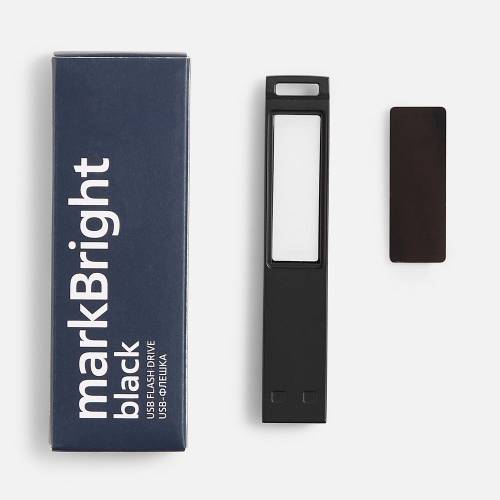 Флешка markBright Black с синей подсветкой, 32 Гб фото 8