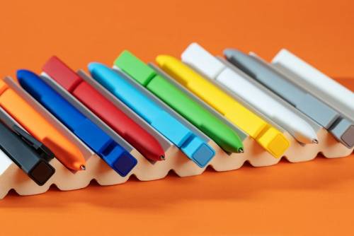 Ручка шариковая Swiper SQ Soft Touch, синяя фото 8