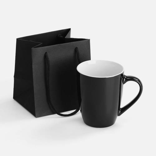 Пакет бумажный под кружку Cupfull, черный фото 4