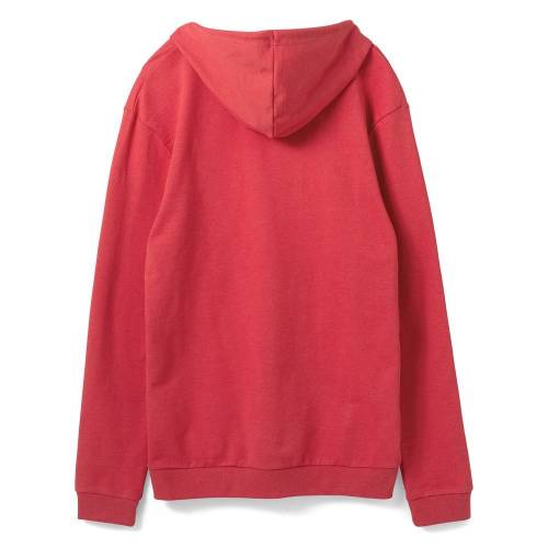 Толстовка с капюшоном унисекс Hoodie, красный меланж фото 3