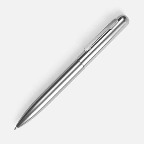 Ручка шариковая Scribo, серо-стальная фото 2 Ручка шариковая Scribo, серо-стальная фото 2