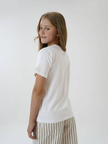Футболка детская T-Bolka Kids, белая (белоснежная) фото 5 Футболка детская T-Bolka Kids, белая (белоснежная) фото 5