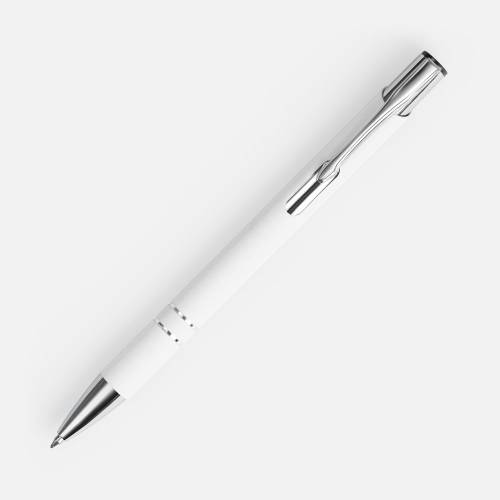 Ручка шариковая Keskus Soft Touch, белая фото 3 Ручка шариковая Keskus Soft Touch, белая фото 3