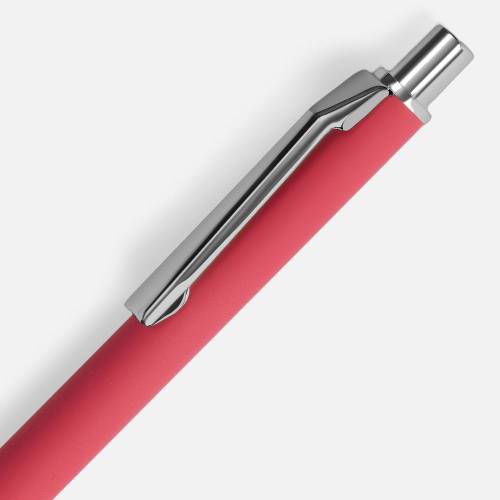 Ручка шариковая Lobby Soft Touch Chrome, красная фото 4 Ручка шариковая Lobby Soft Touch Chrome, красная фото 4