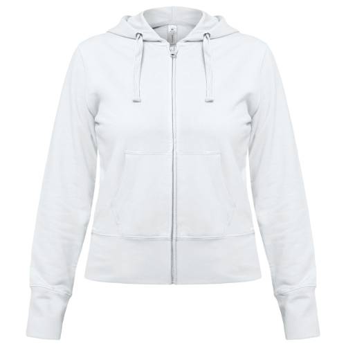 Толстовка женская Hooded Full Zip белая Толстовка женская Hooded Full Zip белая