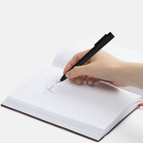 Ручка шариковая Swiper SQ Soft Touch, черная фото 5