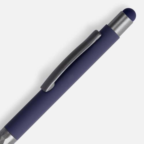 Ручка шариковая Digit Soft Touch со стилусом, синяя фото 4 Ручка шариковая Digit Soft Touch со стилусом, синяя фото 4