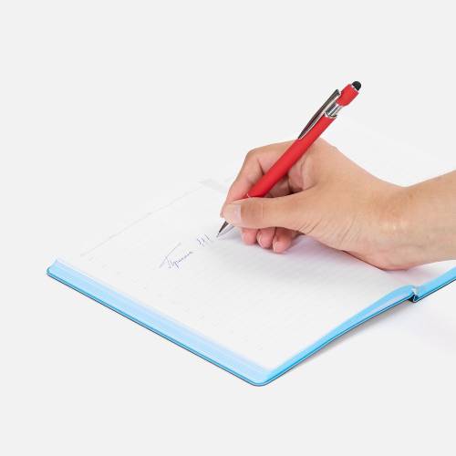 Ручка шариковая Pointer Soft Touch со стилусом, красная фото 5 Ручка шариковая Pointer Soft Touch со стилусом, красная фото 5