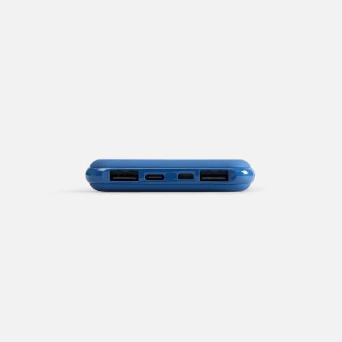 Аккумулятор с беспроводной зарядкой All Day Wireless 10000 мАч, синий фото 5