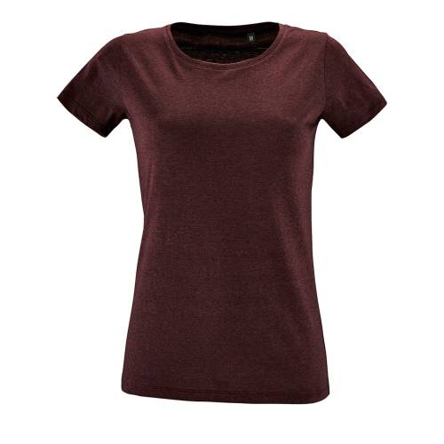 Футболка женская Regent Fit Women, бордовый меланж Футболка женская Regent Fit Women, бордовый меланж