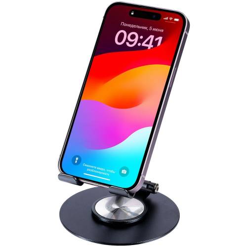 Подставка для смартфона Smartic, черный металлик фото 5 Подставка для смартфона Smartic, черный металлик фото 5