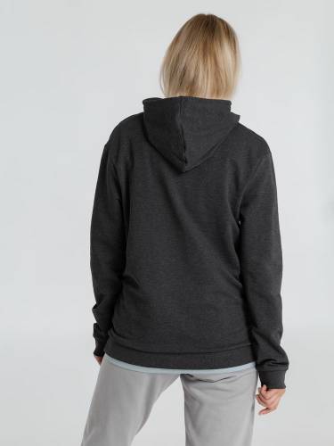 Толстовка с капюшоном унисекс Hoodie, серый меланж (антрацит) фото 14 Толстовка с капюшоном унисекс Hoodie, серый меланж (антрацит) фото 14