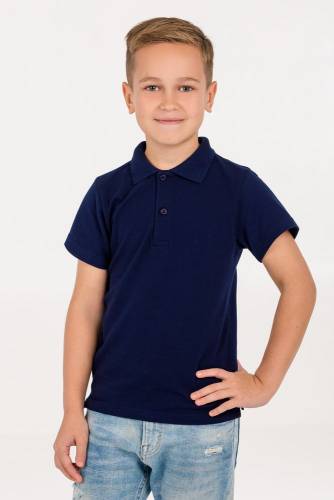 Рубашка поло детская Virma Kids, темно-синяя фото 5 Рубашка поло детская Virma Kids, темно-синяя фото 5