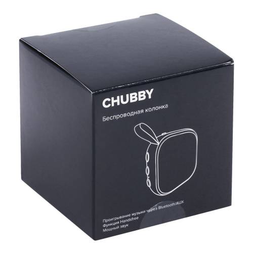Беспроводная колонка Chubby, серая с голубым фото 9