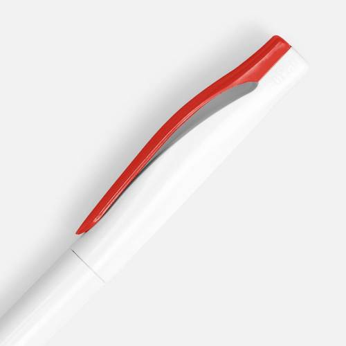 Ручка шариковая Pin, белая с красным фото 4 Ручка шариковая Pin, белая с красным фото 4