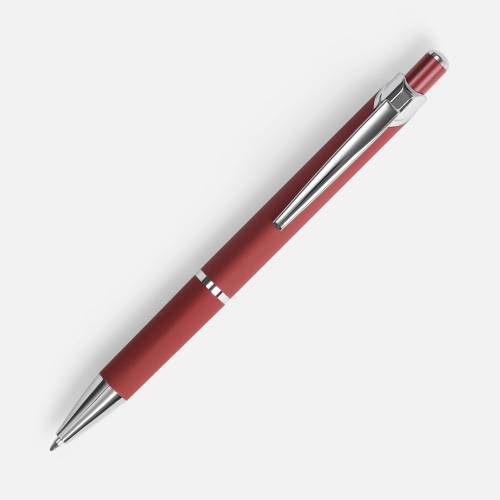 Ручка шариковая Chromos Soft Touch, красная фото 3 Ручка шариковая Chromos Soft Touch, красная фото 3