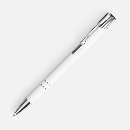 Ручка шариковая Keskus Soft Touch, белая фото 2 Ручка шариковая Keskus Soft Touch, белая фото 2