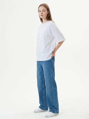 Футболка Oversize Premium 210, белая фото 8