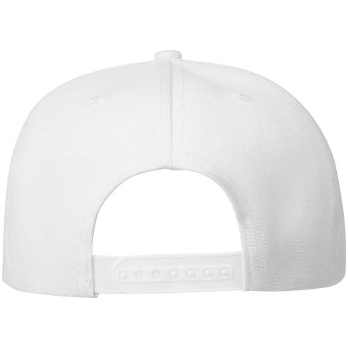 Бейсболка Snapback с прямым козырьком, белая фото 4 Бейсболка Snapback с прямым козырьком, белая фото 4