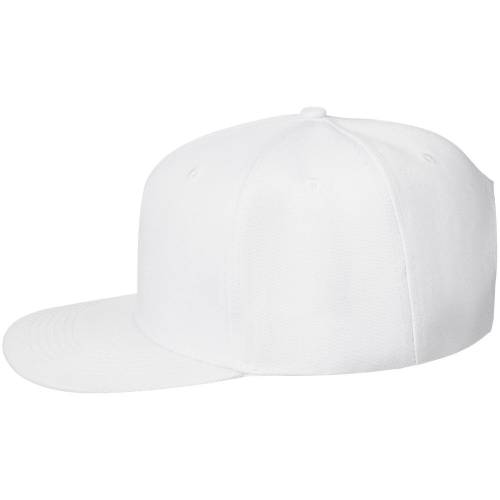 Бейсболка Snapback с прямым козырьком, белая фото 3 Бейсболка Snapback с прямым козырьком, белая фото 3