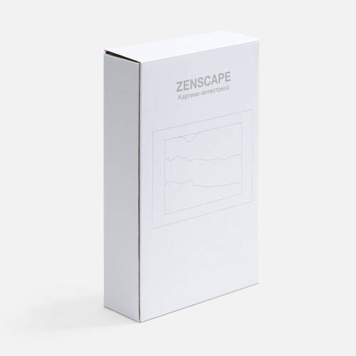 Песочная картина-антистресс Zenscape, белая с синим фото 10
