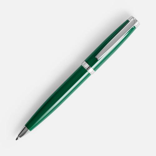 Ручка шариковая Letra Chrome, глянцевая, темно-зеленая фото 3