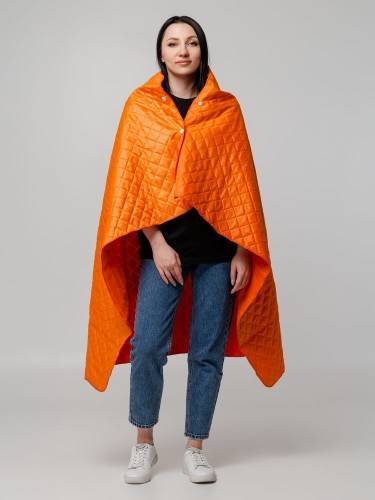 Плед-пончо для пикника SnapCoat, оранжевый фото 7