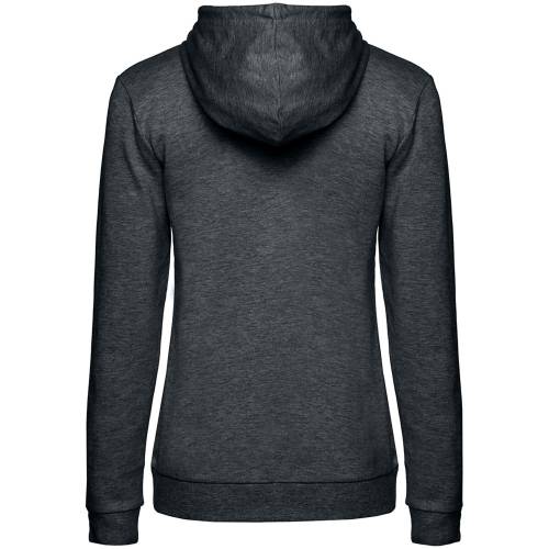Толстовка с капюшоном женская Hoodie, серый меланж (антрацит) фото 3 Толстовка с капюшоном женская Hoodie, серый меланж (антрацит) фото 3