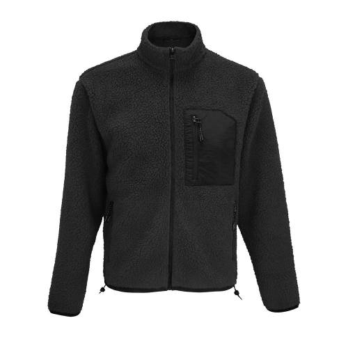 Куртка унисекс Fury, темно-серая (графит) фото 2 Куртка унисекс Fury, темно-серая (графит) фото 2