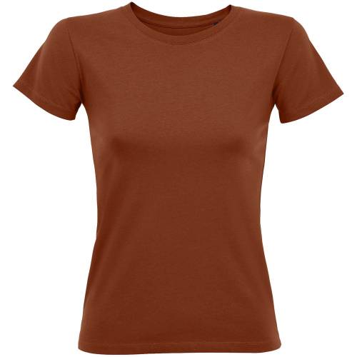 Футболка женская Regent Fit Women, коричневая (терракотовая) фото 2