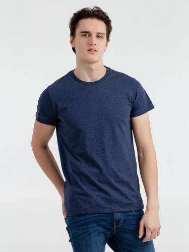 Футболка мужская Regent Fit 150, синий меланж фото 3 Футболка мужская Regent Fit 150, синий меланж фото 3