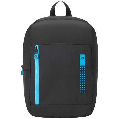 Складной рюкзак Compact Neon, черный с голубым фото 3 Складной рюкзак Compact Neon, черный с голубым фото 3
