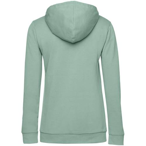 Толстовка с капюшоном женская Hoodie, серо-зеленая фото 3 Толстовка с капюшоном женская Hoodie, серо-зеленая фото 3