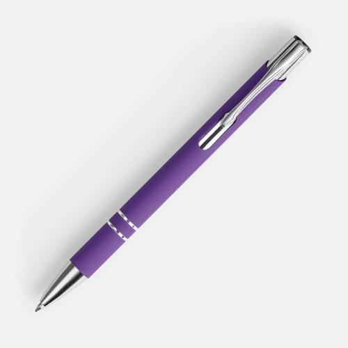 Ручка шариковая Keskus Soft Touch, фиолетовая фото 3 Ручка шариковая Keskus Soft Touch, фиолетовая фото 3