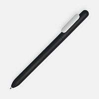 Ручка шариковая Swiper Soft Touch, черная с белым