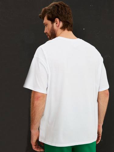 Футболка Oversize Premium, белая фото 4