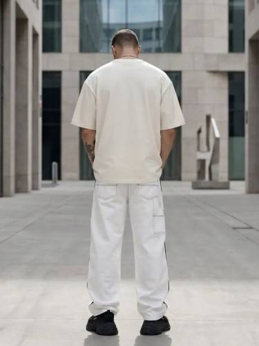 Футболка Oversize Premium 210, молочно-белая фото 5