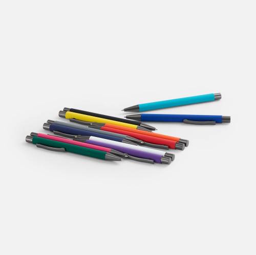 Ручка шариковая Atento Soft Touch, розовая фото 6