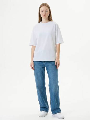 Футболка Oversize Premium 210, белая фото 7