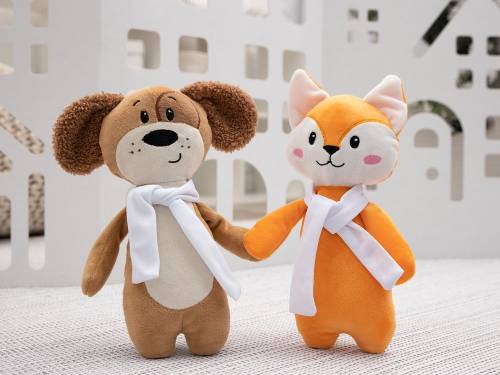 Мягкая игрушка Beastie Toys, собачка с белым шарфом фото 6 Мягкая игрушка Beastie Toys, собачка с белым шарфом фото 6