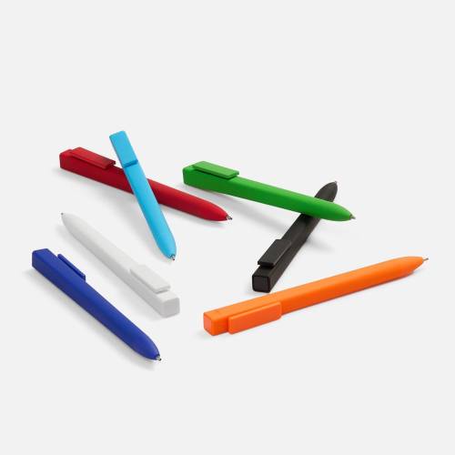 Ручка шариковая Swiper SQ Soft Touch, голубая фото 6